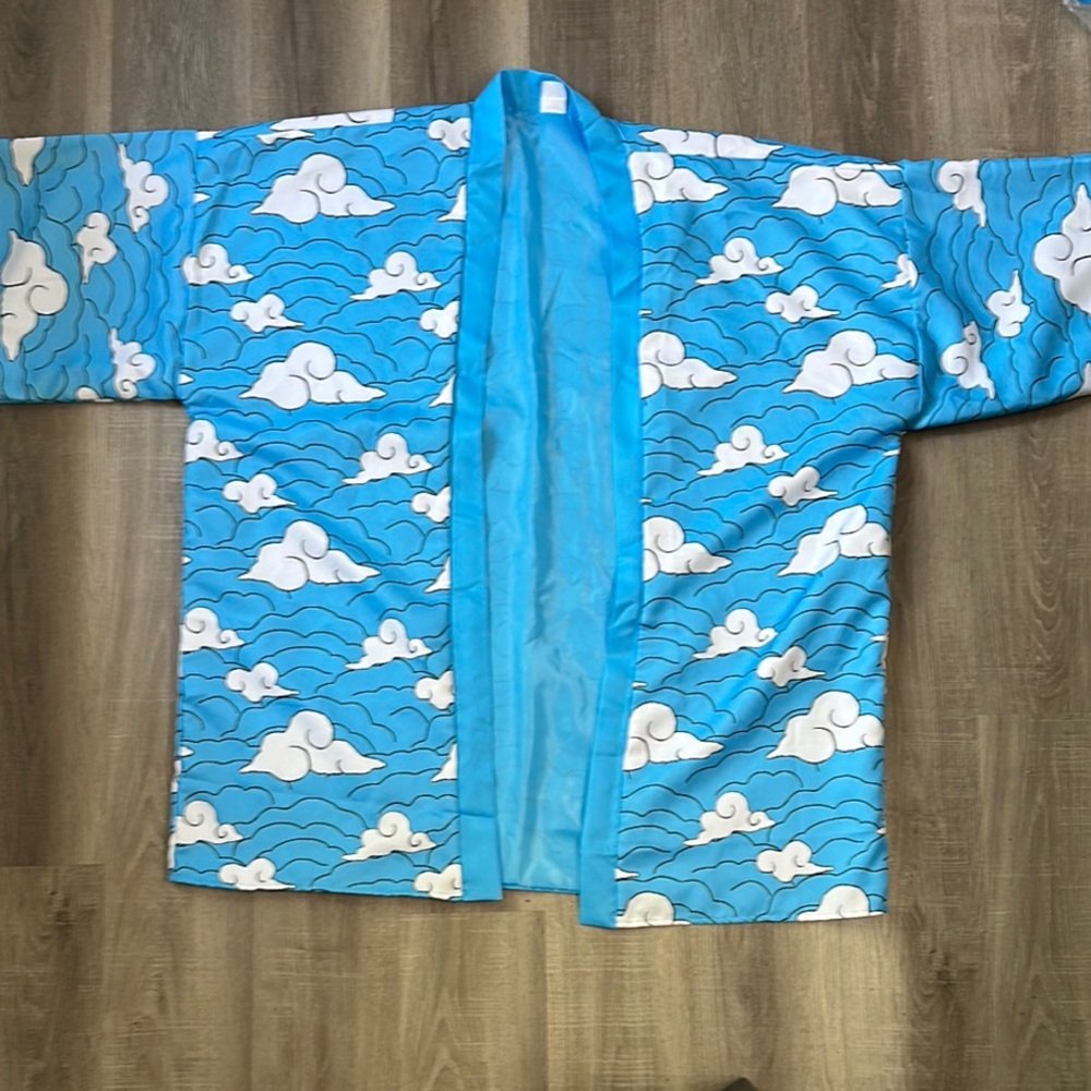 Blue Cloud Pattern Women's Jacket